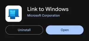 برنامه link to windows