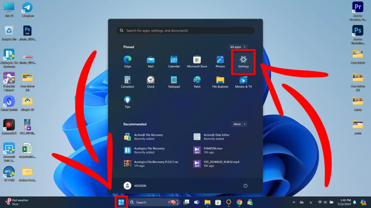 تنظیمات ویندوز 11