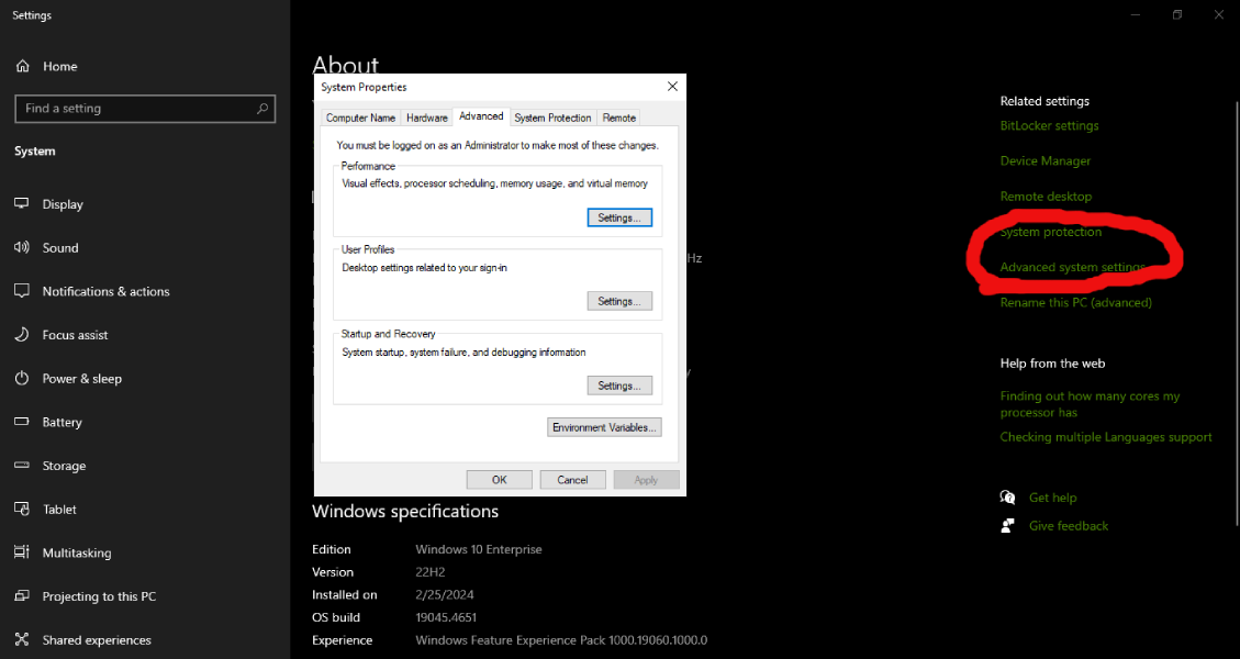 تنظیمات افزایش رم مجازی
