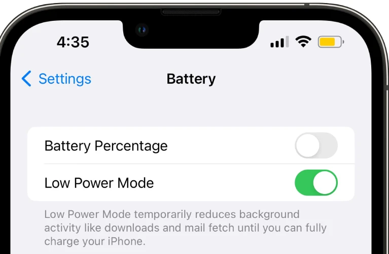 Low Power Mode - تعمیرات اپل