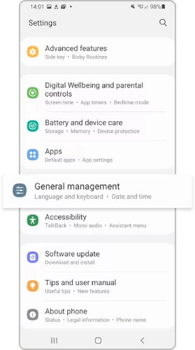 ریست فکتوری سامسونگ