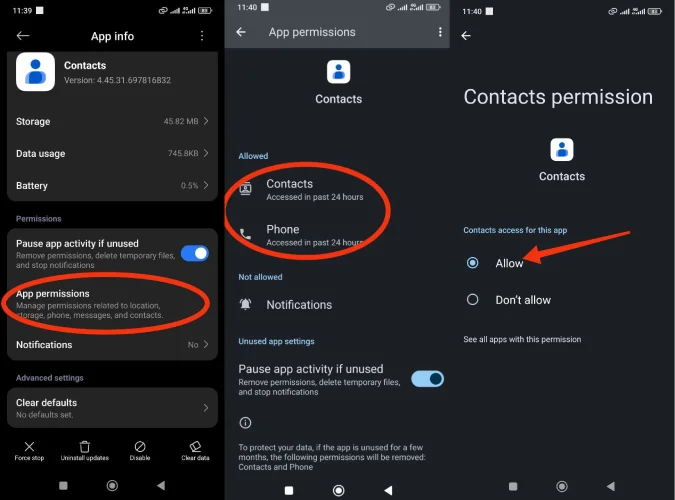 اعطای مجوزهای لازم به برنامه مخاطبین