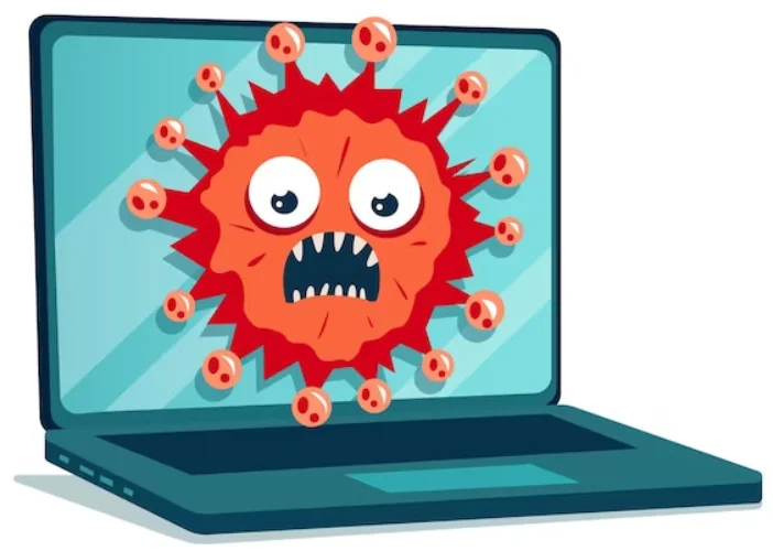 وجود ویروس در لپ تاپ