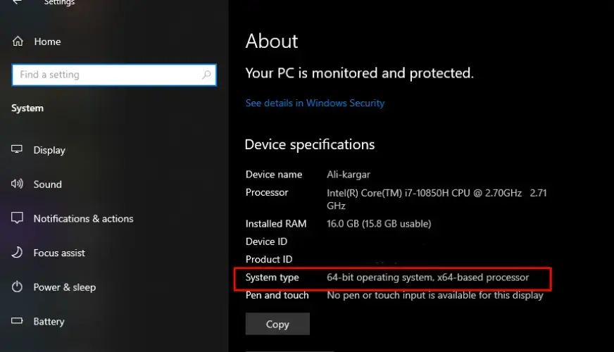 سیستم 64 بیتی
