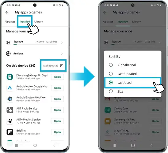 شناسایی اپ های مشکوک سامسونگ