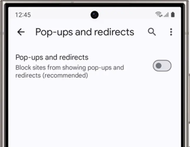 غیر فعال کردن پاپ اپ از گوگل کروم