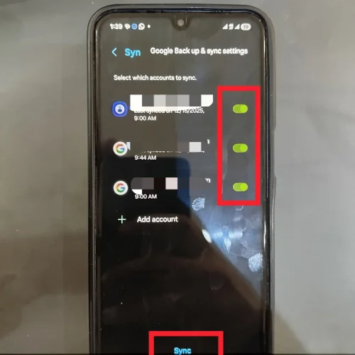 بازیابی مخاطبین سامسونگ