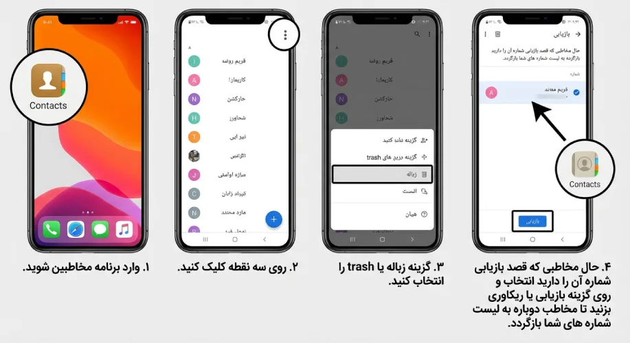 سطل زبالی گوشی سامسونگ